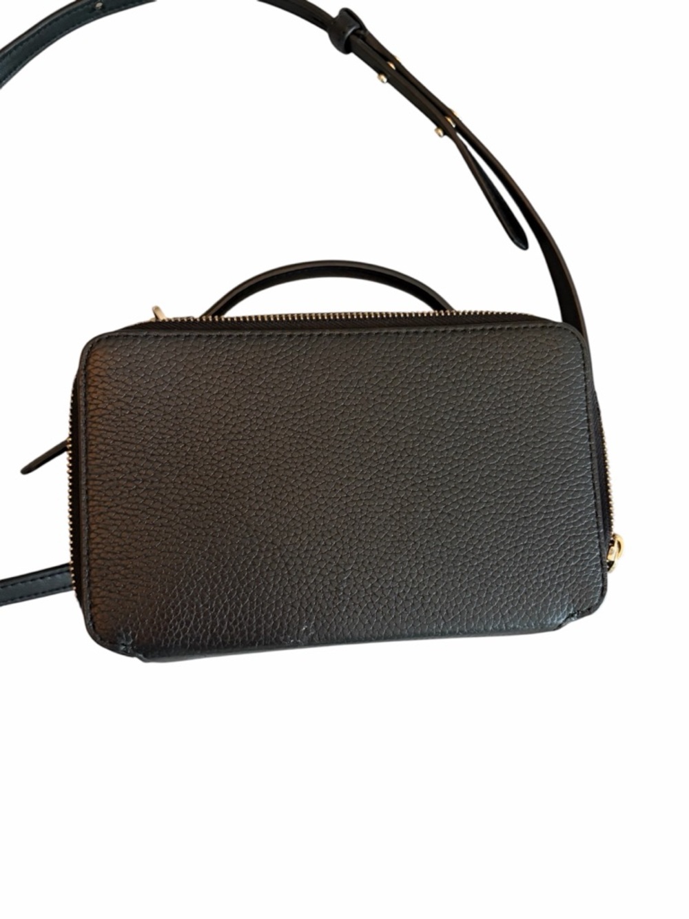 Kate Spade Hudson black pebble leather double zip crossbody - Picture 11 of 12